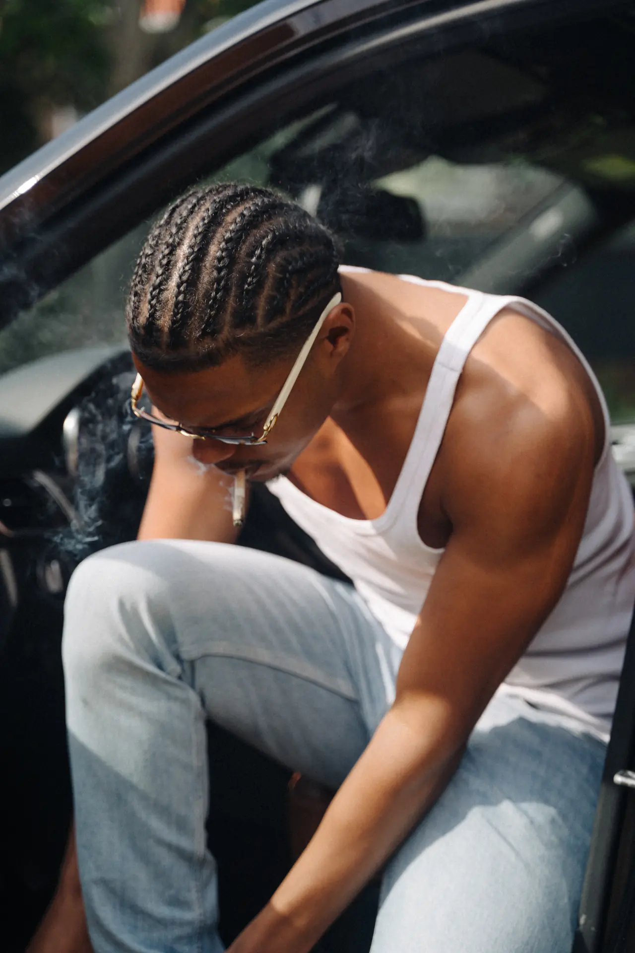 Candid Portrait, Getting Out of Car